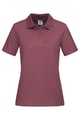 Dames Poloshirt Stedman ST3100 Bordeaux rood